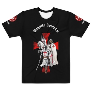 Knights Templar T-Shirt | Medieval Crusader Apparel | Monks warrior design