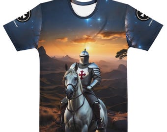 Templar Knight Medieval T-Shirt | Historical Warrior Apparel for Men | Medieval Crusades