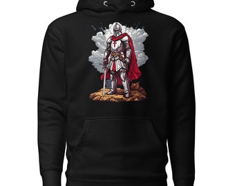 Templar Knight Hoodie, Legacy of Honor and Courage with Warrior Spirit, Be Part of Medieval History.