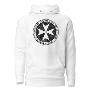 Knights Hospitaller Hoodie | Historical Emblem | Maltese Cross