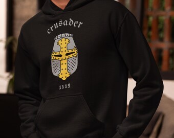 Medieval Crusader Hoodie | Spirit of the Crusades | Unique Historical Design
