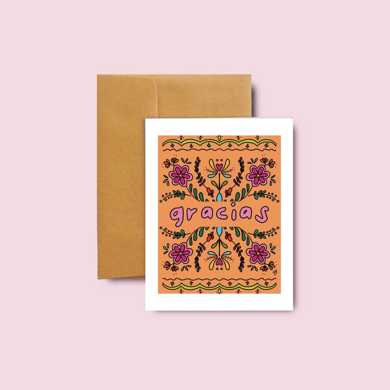 Spanish Thank You Cards / Thank You Card in Spanish / Gracias Etsy