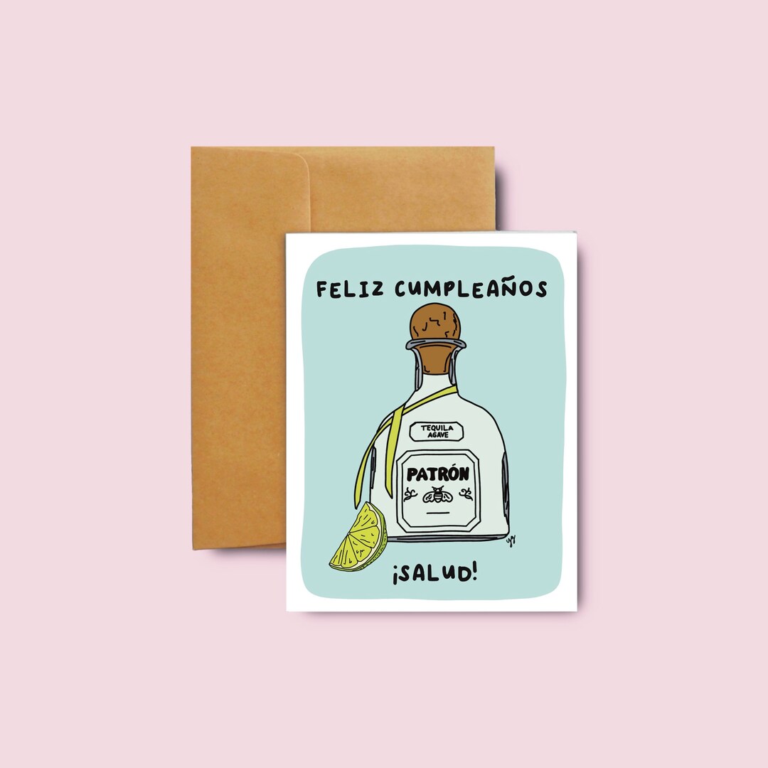 Spanish Birthday Card / Birthday Card / Patron Card / Birthday Etsy