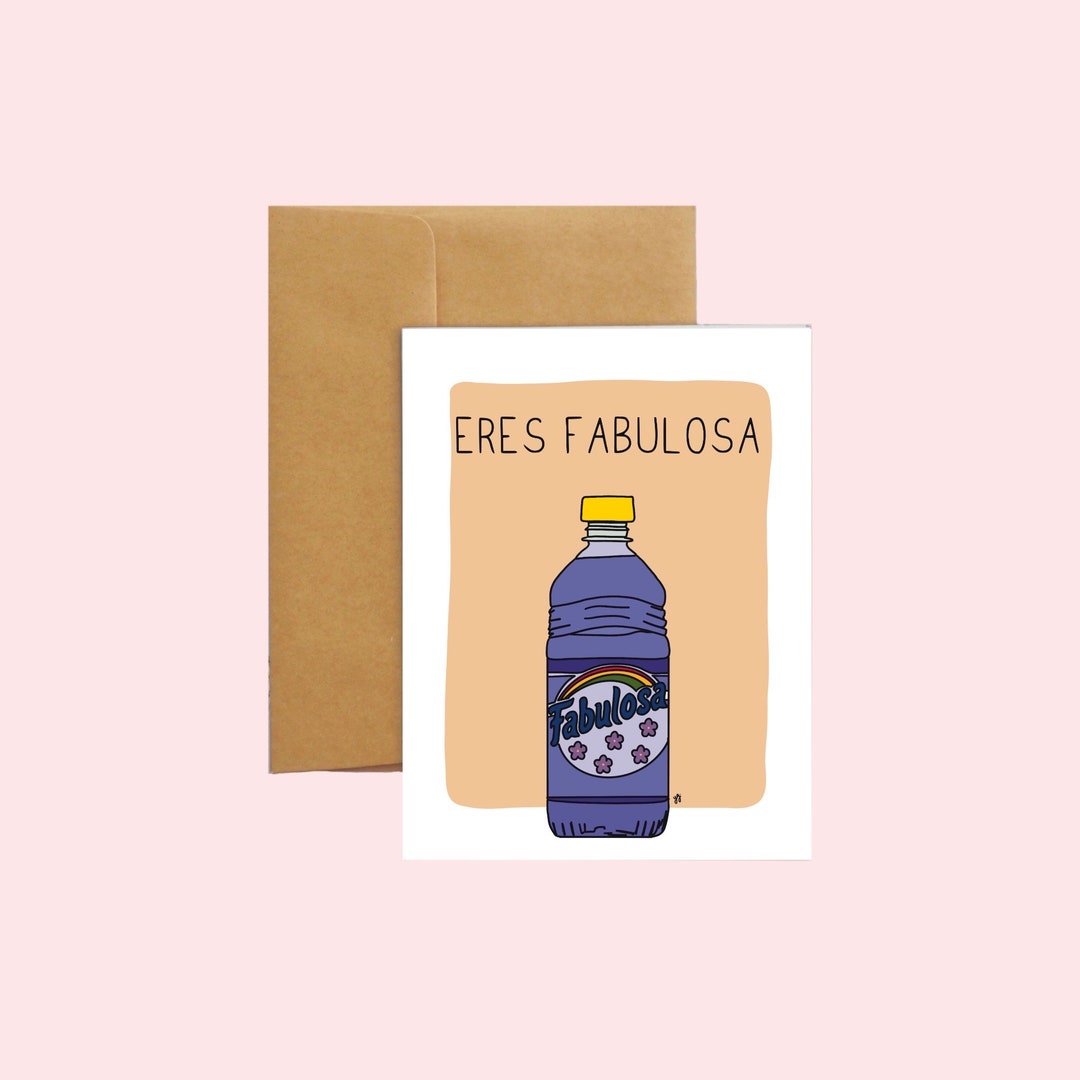 Eres Fabulosa / Spanish Card / Pun / Word Play / Latina Etsy