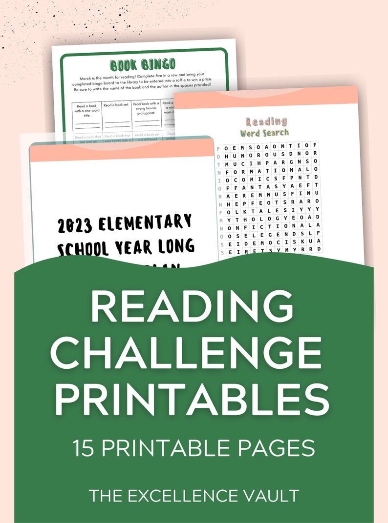 Year Long Reading Challenge - Etsy