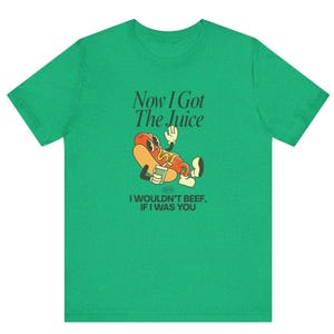 T-shirt drôle de boeuf hot-dog, t-shirt unisexe nourriture humour, chemise de jeu de mots hip hop, t-shirt dessin animé rétro, cadeau pour lui, t-shirt paroles de rap drôles