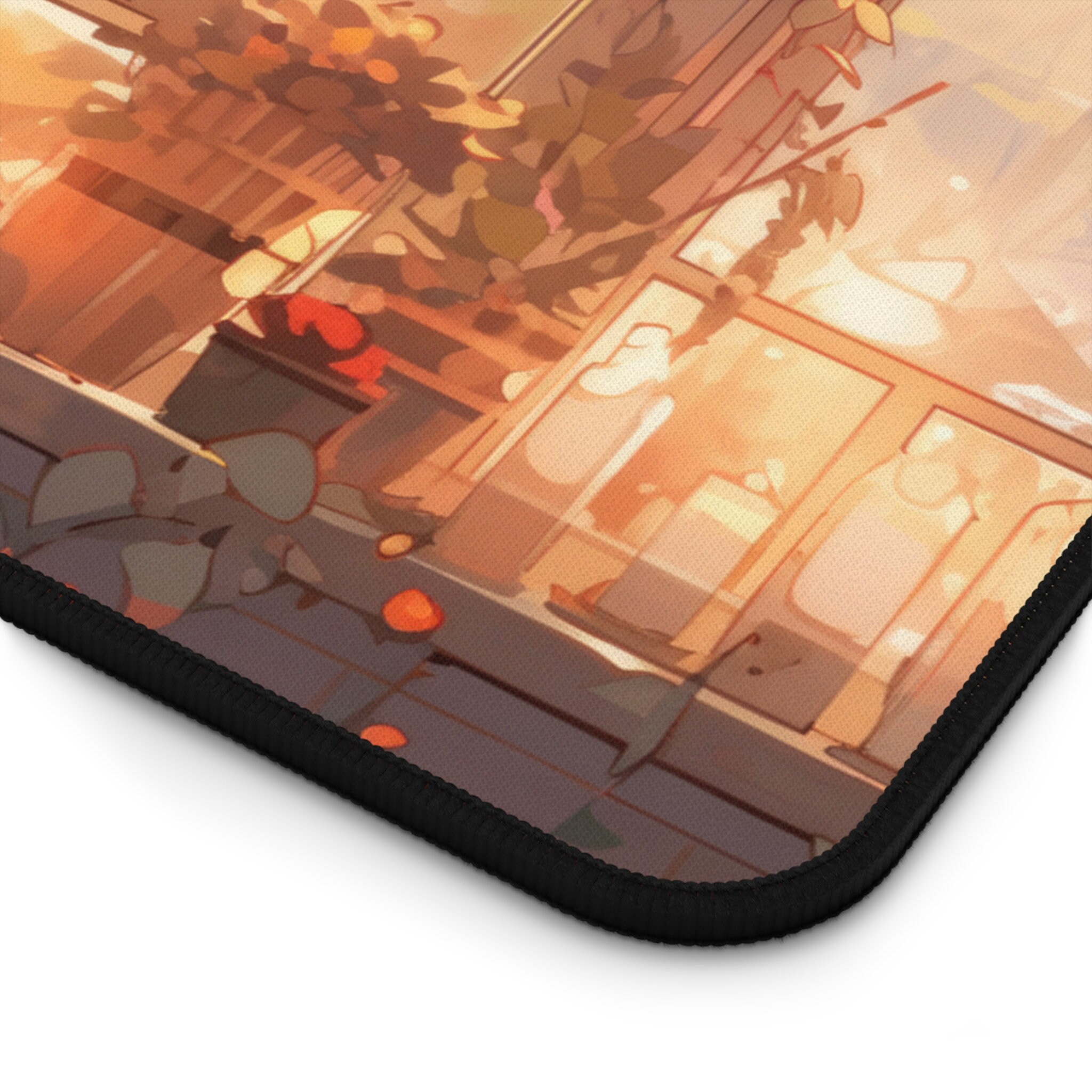 Cozy Scenic Desk Mat Aesthetic Deskmat Lofi XL Mousepad Plants Desk Mat ...