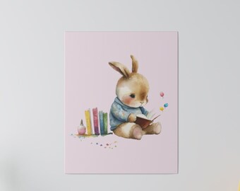 Nursery Wall Art, Kid's Room Wall Art, Baby Shower Gift, New Baby Gift, New Mom Gift, Bunny Rabbit Wall Art, Nursery Art, Nursery Decor