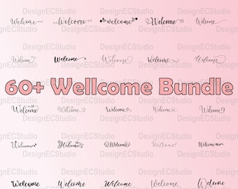 65 Welcome SVG Bundle, Welcome to our home Svg, Welcome-ish, Farmhouse Sign Hand Letter, Cut File For Laser Machine, Wellcome door sign svg