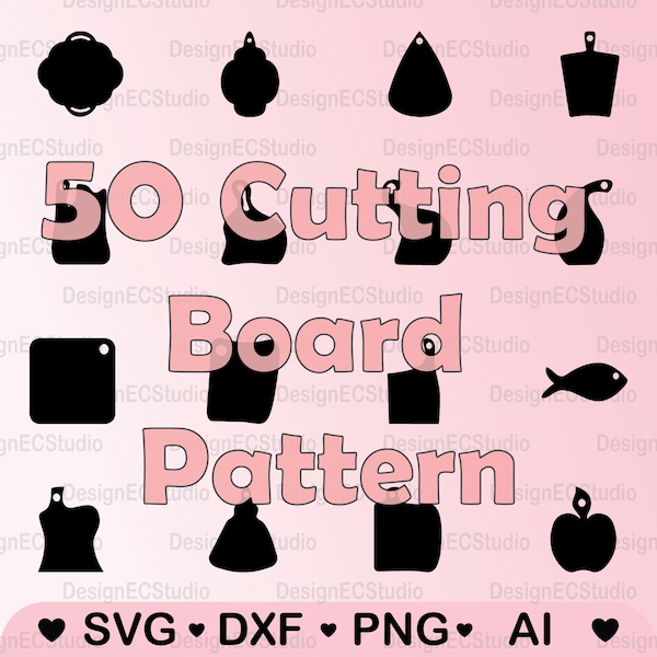 50 Cutting Board Templates - Perfect for DIY Woodworking Projects