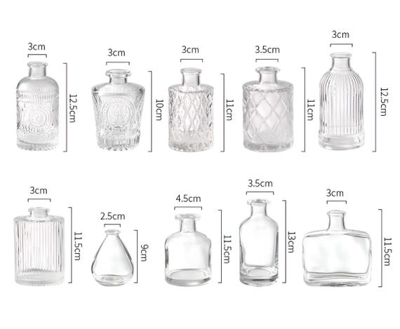 Handmade French Relief Glass Vase: Nordic Home Decor - Etsy Australia