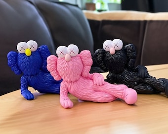 Modern popkonst sittande karaktär – Samlarobjekt för konstdekoration