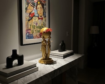 Scarface "The World Is Yours" Statue, Tony Montana Inspired Pop Culture Decor