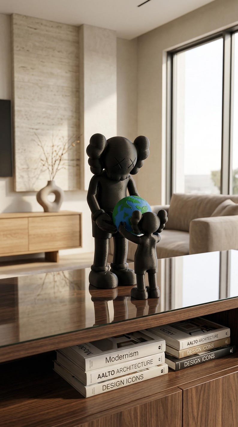 May include: A set of three ceramic nesting bowls in graduating sizes. The bowls feature a speckled, matte finish in shades of cream, light blue, and gray. The largest bowl is approximately 8 inches in diameter.