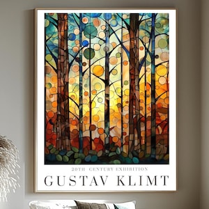 Gustav Klimt Print - Flower Garden & Market Poster, Klimt Museum Art, Exhibition Wall Decor, Stunning Klimt Painting Reproduction