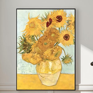 Van Gogh Sunflowers Print: Impressionist Floral Wall Art