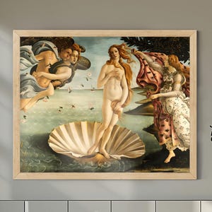 Birth of Venus Print, Botticelli Renaissance Art, Mythological Goddess Poster, Classical Wall Art, Museum Quality Fine Art Physical Print