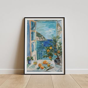 Henri Matisse Open Window Print: Fauvism Coastal Art, Oranges