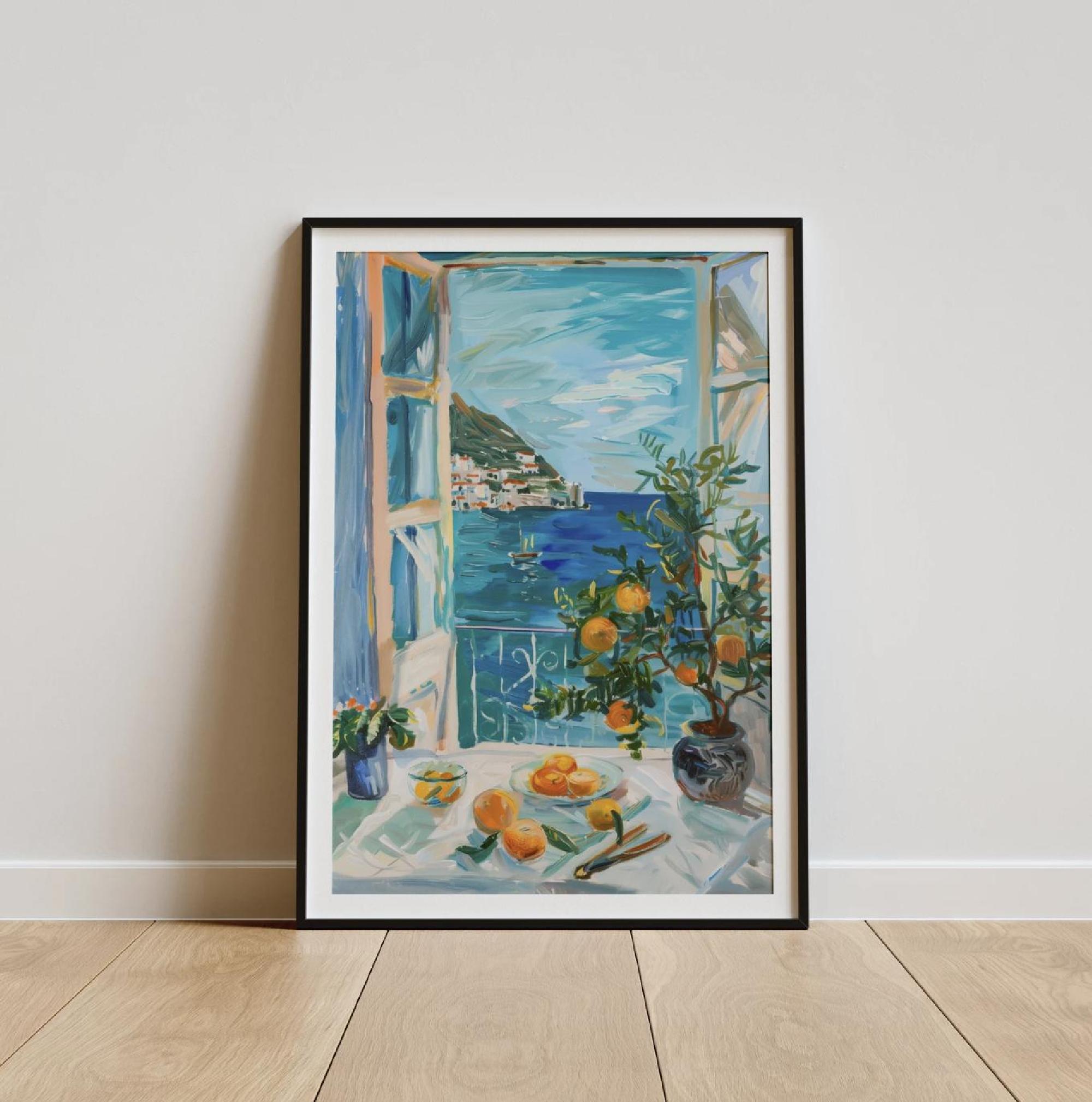 Toile Décorative Henri Matisse 'Fenêtre Ouverte' - 50x70 Cm Sans Cadre - Art Mural