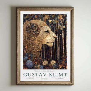 Gustav Klimt Print Flower Garden Poster, Klimt Museum & Exhibition Art, Floral Painting Wall Decor, Gustav Klimt Artwork Gift