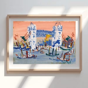 Raoul Dufy Tower Bridge Print: Vibrant London Cityscape Poster