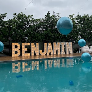 Letras y números para marquesinas de 4 pies / Letras 3D / Letras grandes iluminadas / Iluminación para bodas / Bodas de bricolaje / Eventos / Alquiler de eventos / Letras de madera