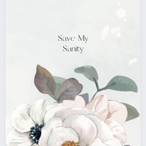 Save My Sanity Planner und Journal