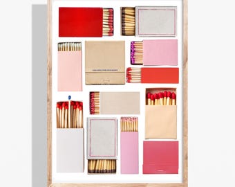 Personalized Matchbook Wall Art | Anniversary, Valentine Gift (Digital Download)