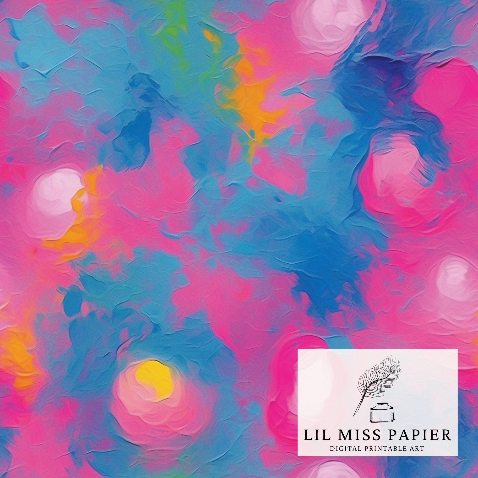 Neon Paint Textured Digital Seamless Patterns Neon Prints Digital ...