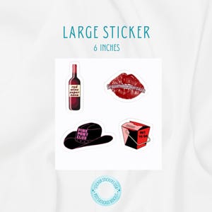 Large Sticker for Laptop Water Bottle Notebook | Pop Singer Sticker Sheet | Chappell Roan 6 Inch Sticker