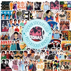 Jonas Brothers Cartoon Sticker Pack of 20