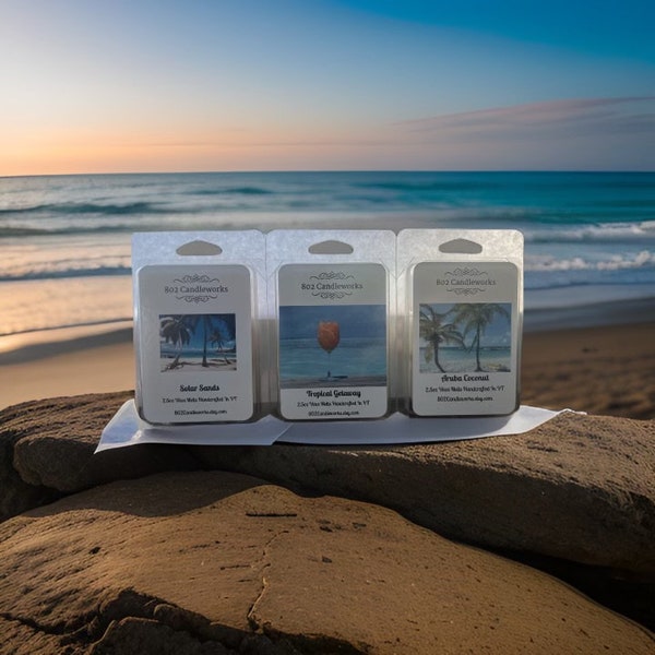 Summertime Melts|Highly Scented Wax Melts|Coconut Scent|Tropical Melts|