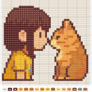 Patrón de cuentas Perler con foto personalizada: diseño pixel art