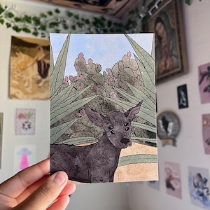 Xolotl Cactus - 5x7 Art Print