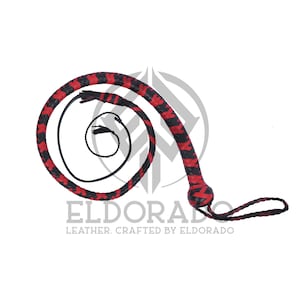 3 FT to 6 FT Handmade Leather Whips - Solid Handle Floggers, Equestrian Bullwhips, Punishment Accessories