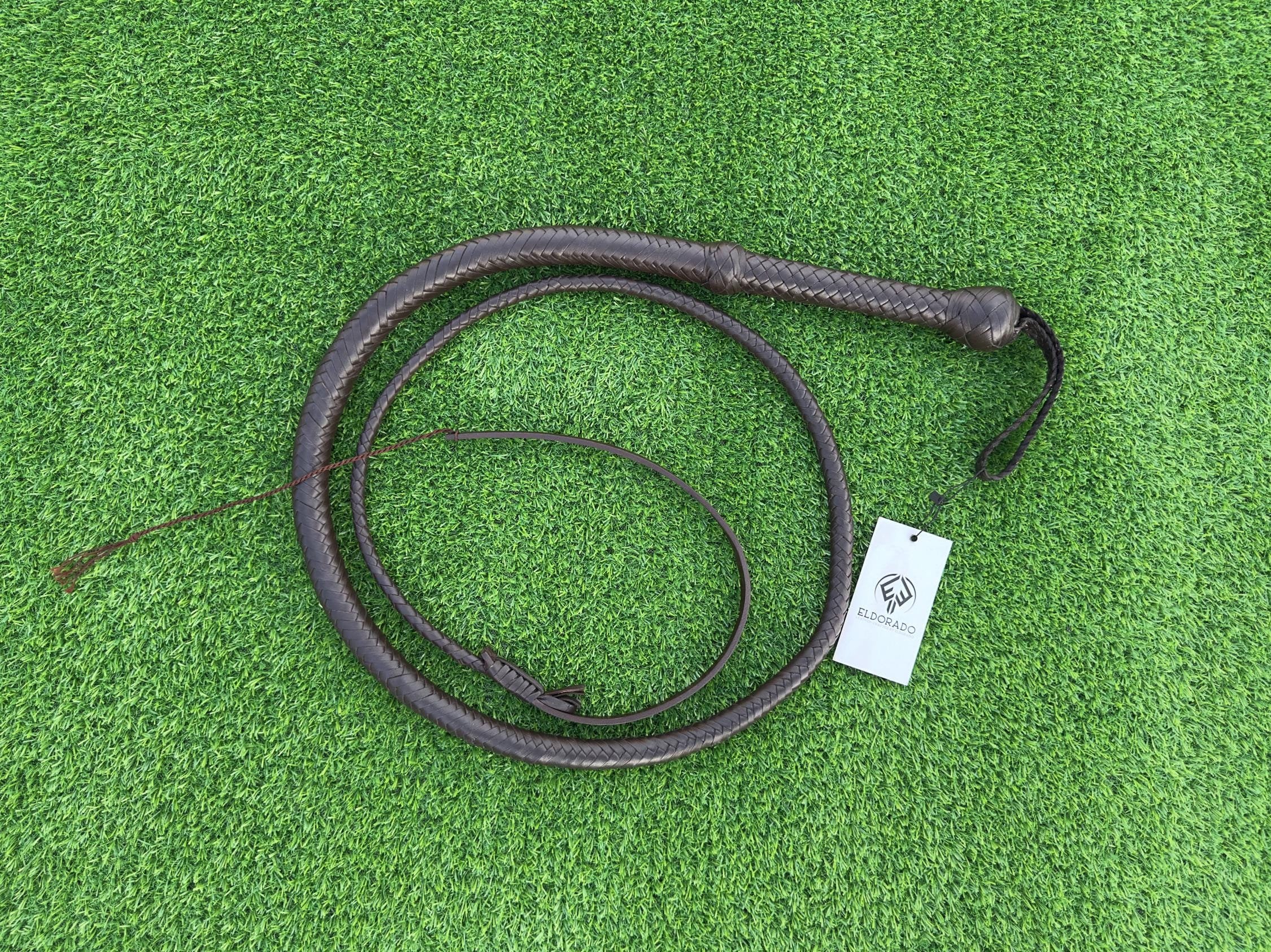 Fouet en cuir véritable robuste 04 à 12 pieds de long 16