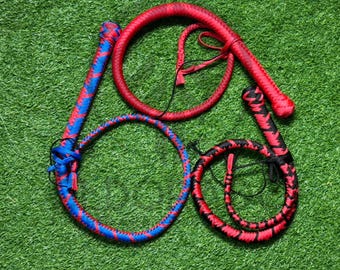 3 FT 12 plait, Handcrafted Signal Whip, Mini Snake whip.