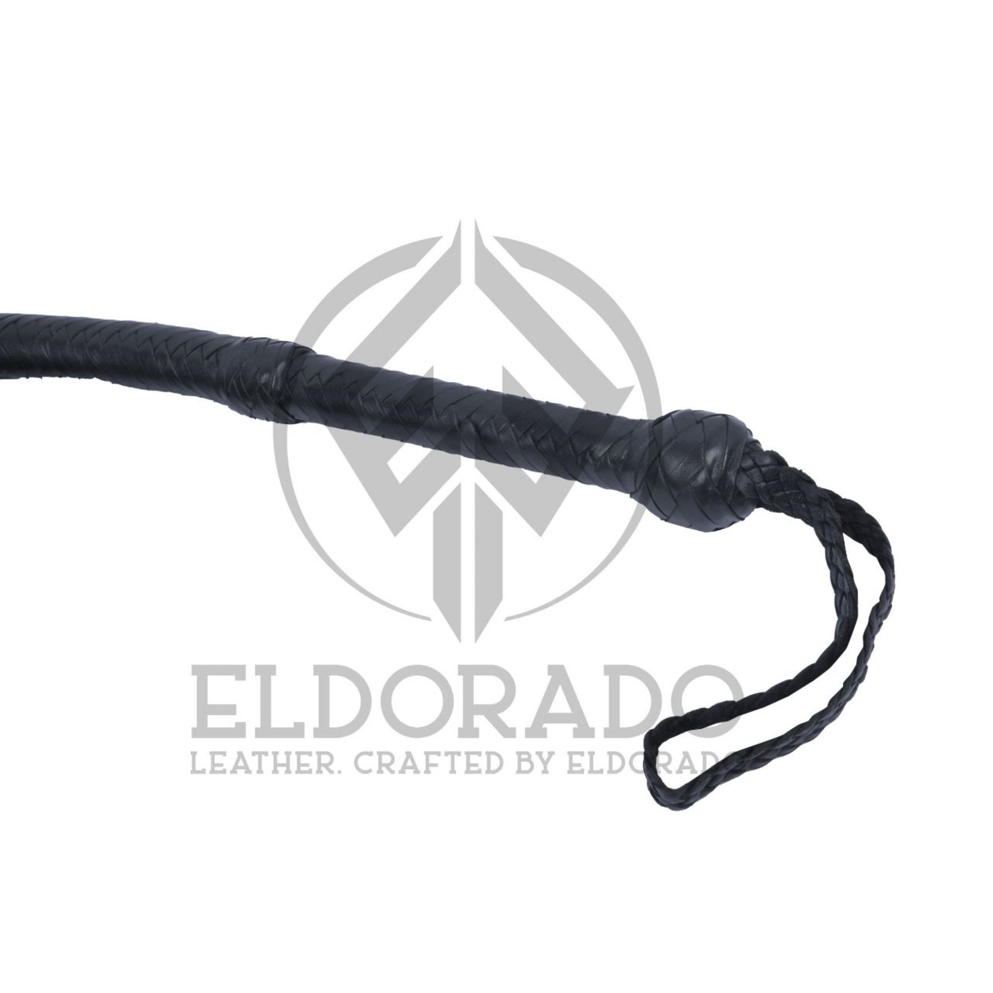 Frusta In Paracord E Pelle - 16 Trecce Con Manico Ad Anello E Cracker - Foto 2