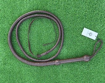 Fouet Indiana Jones 10 Pieds – Cuir Marron, Style Bullwhip, Armory Replicas