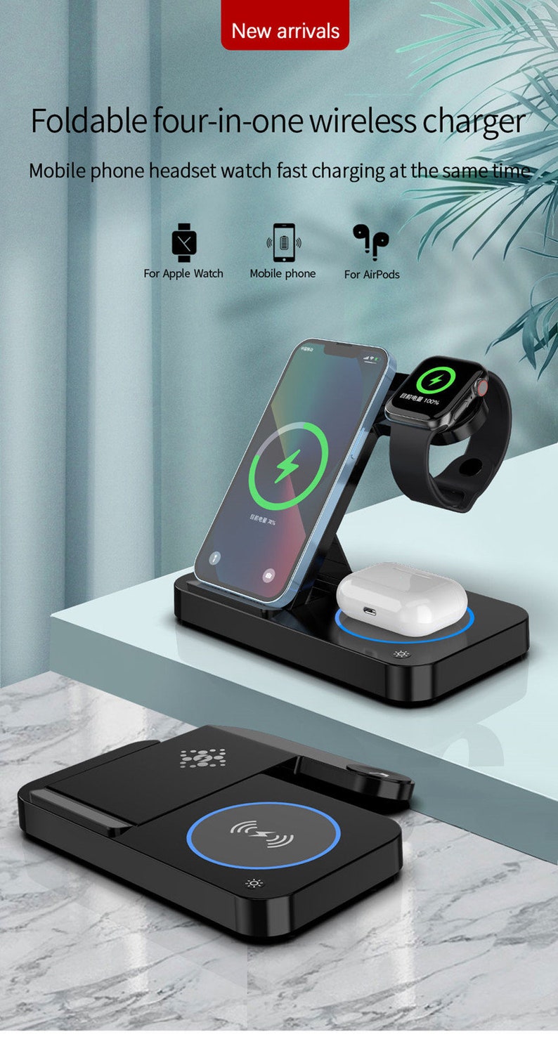 15 W 3 in 1 Foldable Wireless Charging Station Etsy