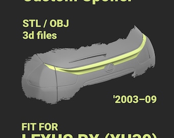 For Lexus RX (XU30 '2003–09) Custom Spolier Rear Wing