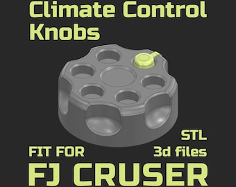 For Toyota FJ Cruiser Custom AC Climate Control Knob Revolver cylinder style