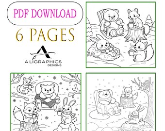 Comfy Days: by the Sea Gesunder Strand Malbuch für alle Altersgruppen - druckbare PDF-Datei