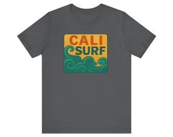 Camiseta Cali Surf Waves / Camiseta con gráfico retro del océano