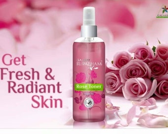 Rose Skin Toner Spray à l'eau de rose | Eau de rose pure biologique | Eau de beauté, toner pour le visage, hydratant pour le visage, toner à l'eau naturelle de maquillage