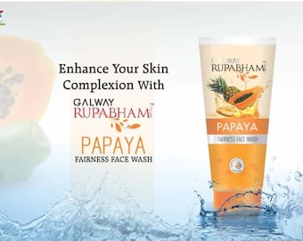 Papaya Face Wash Fresh Natural and Organic Face Wash | Enhance Your Skin with Papaya - Helps Skin Conditions | Natural Face Wash with Papaya