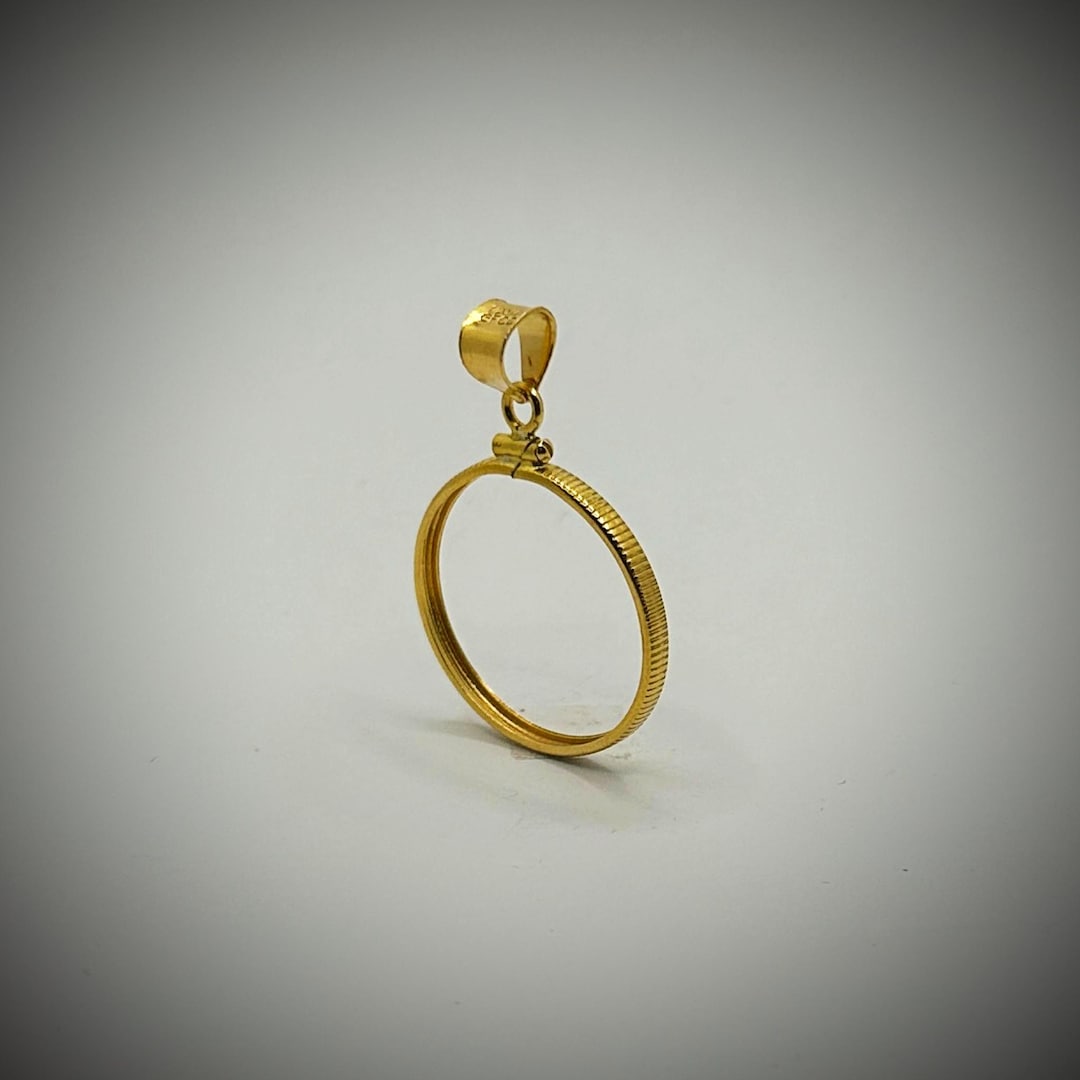 Australian Half Penny Yellow Gold-filled Coin Edge Bezel - Jewellery ...