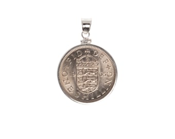 British Shilling Sterling Silver Bezel - Choose the Year 1948-1966