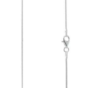 8 Sided Diamond Cut Snake Chain Sterling Silver