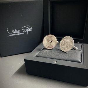 Australian 5 Cent Sterling Silver Cufflinks - Choose the Year 1966-2025